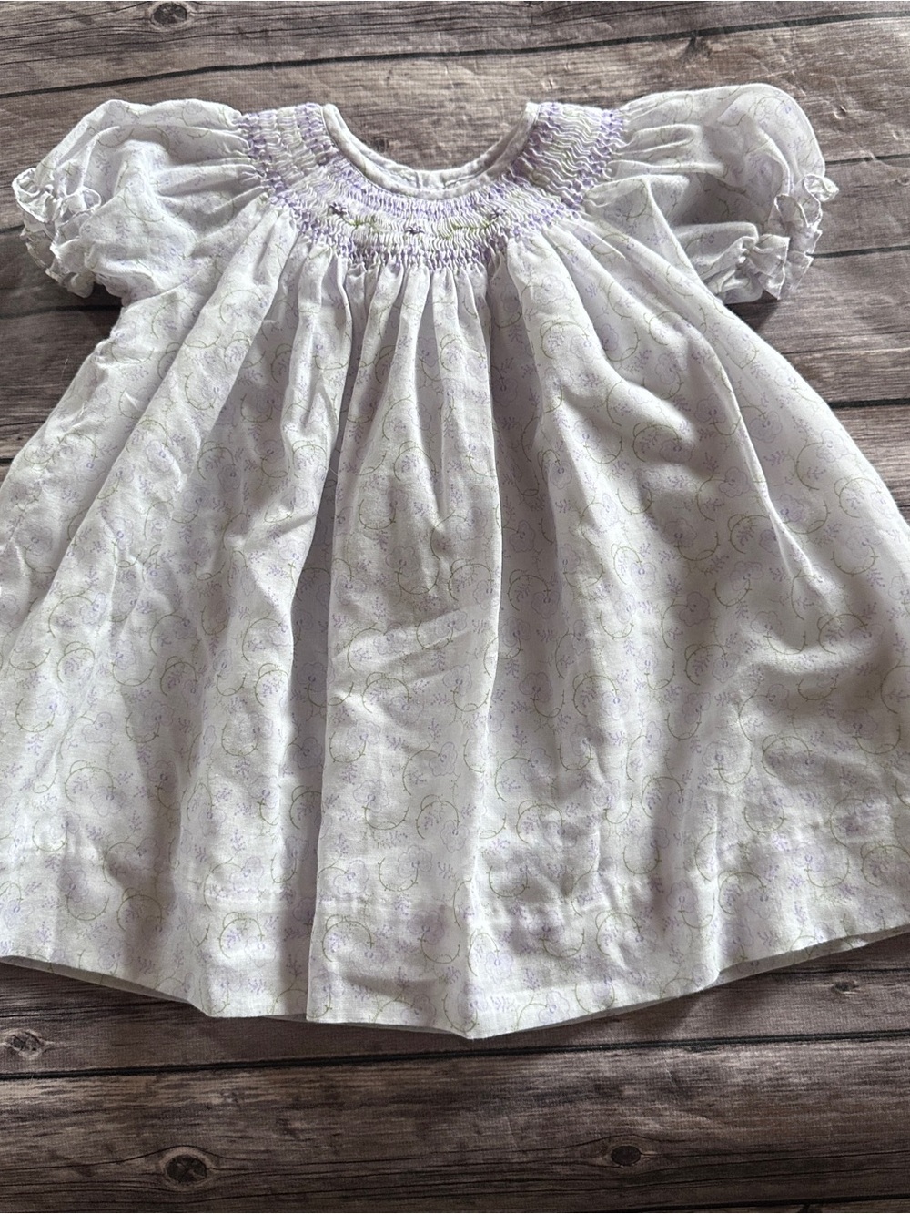 Petit Ami floral smocked dress vguc 9m